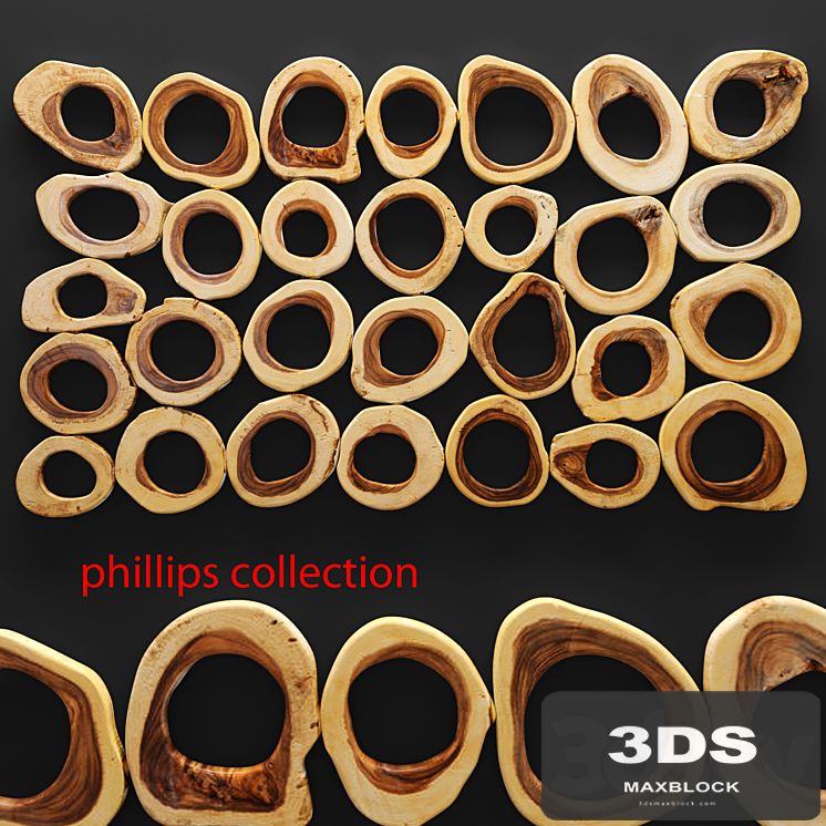 Slice Wall Panel Rectangle, wall decor, panel, wooden, picture, timber, perforation, natural design, eco, eco design
