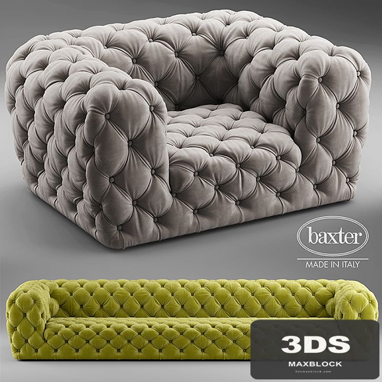 Sofa and chair baxter CHESTER MOON