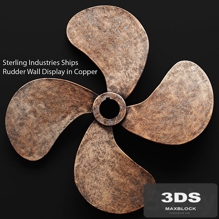 wall decor from Sterling Industries, propeller, screw, copper decor, metallic, copper