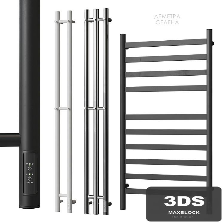 Heated towel rail Point Demetra Selena