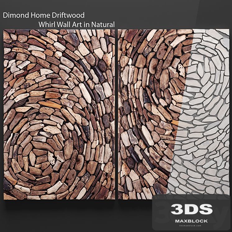 Dimond Home Driftwood Whirl Wall Art, wall decor, plank panels, wooden decor, boards, wooden wall, panel, slats, picture, bars, eco, eco-design