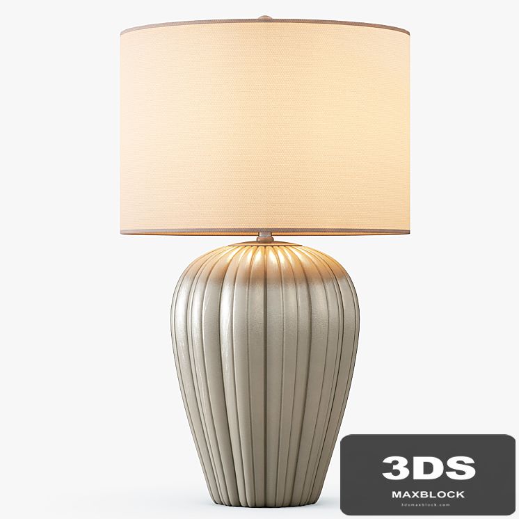 Gray Brown Ceramic Table Lamp