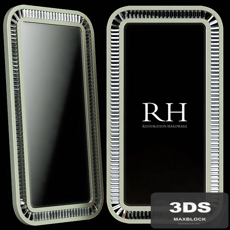 Restoration Hardware Lombard Prism Leaner Mirror
