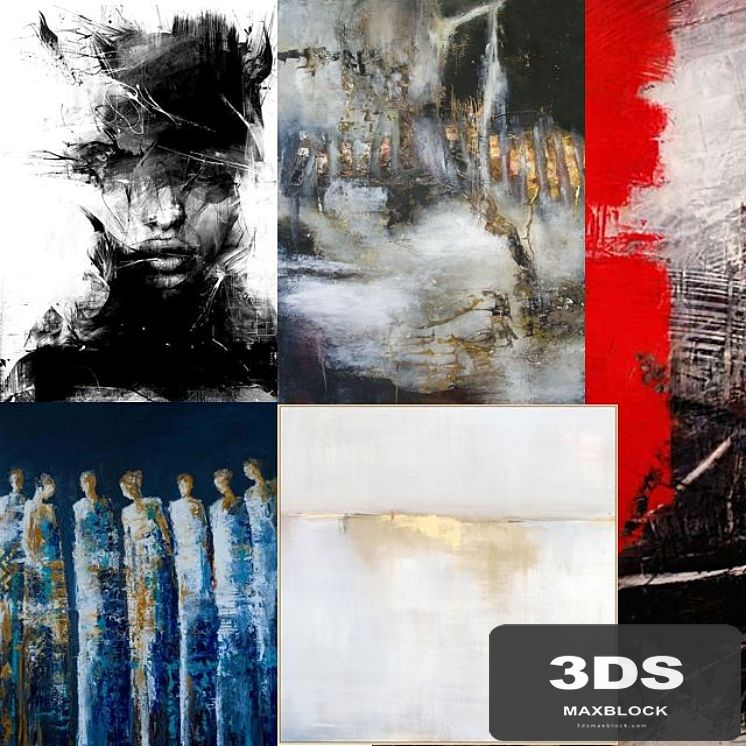 Textures paintings of contemporary art