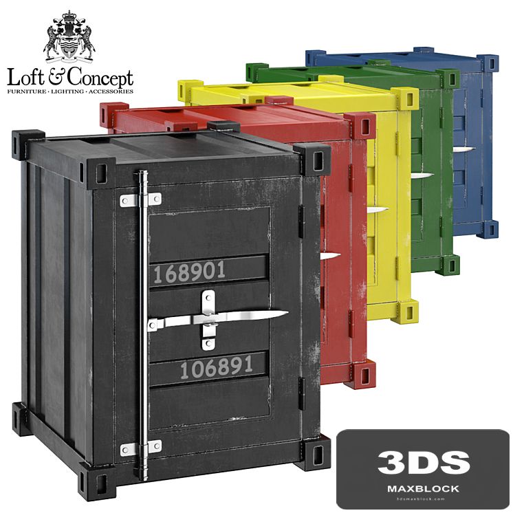 CARLINGUE Sea Container nightstand