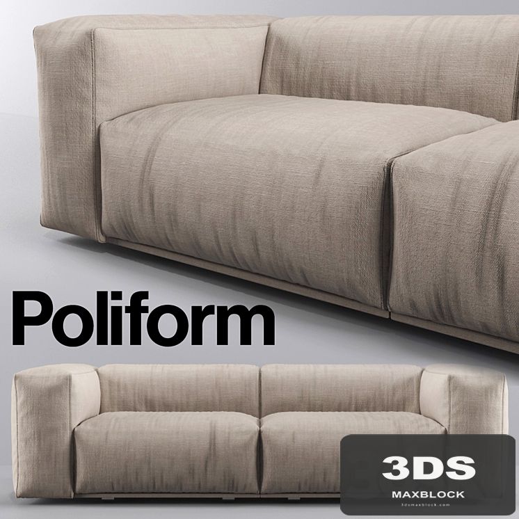 Poliform Bolton Sofa Short