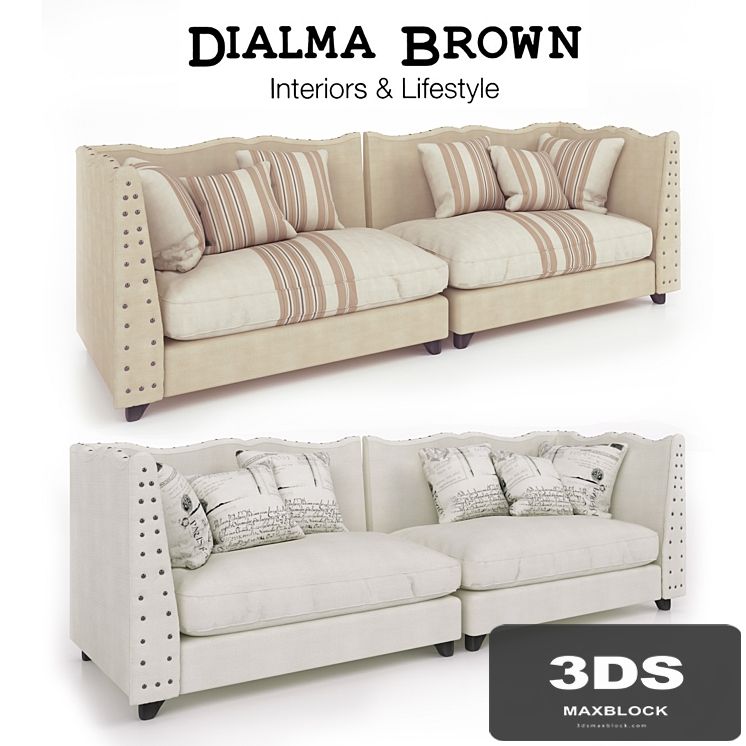 Sofa Dialma Brown (in two colors)