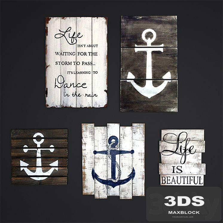 wooden posters