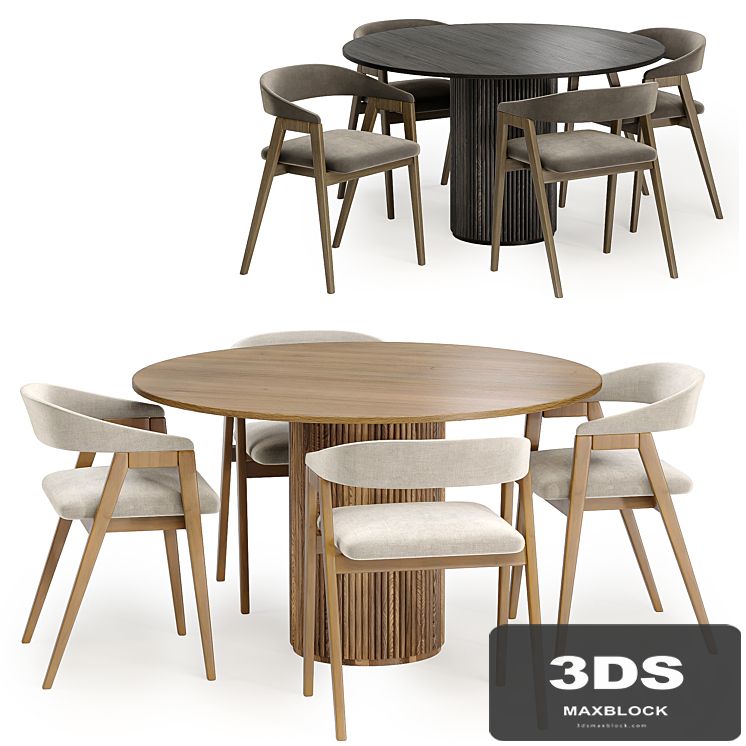 trevor chair with palaise dining table