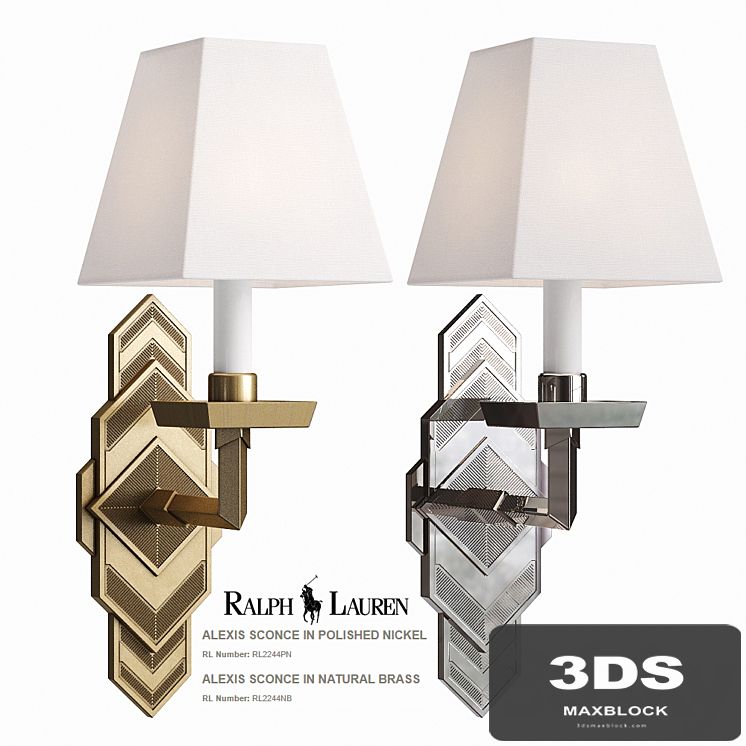 Ralph Lauren Alexis Sconce RL2244PN RL2244NB
