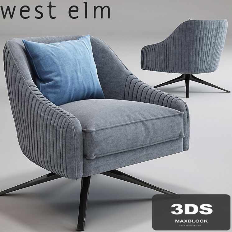 Roar Rabbit Swivel Chair_Imported_West Elm_Lichen