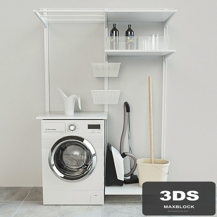 IKEA Wall rail / shelves / dryer Algot ikea BOAXEL БОАКСЕЛЬ