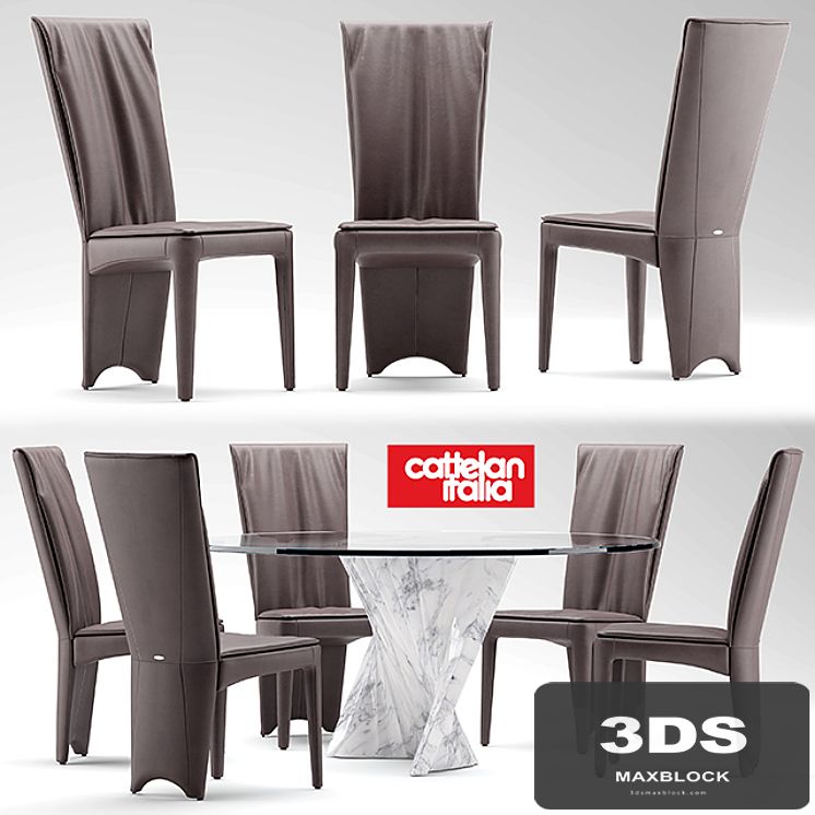 Table and chairs cattelan italia AURELIA