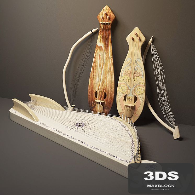 Musical Russian stringed instruments
