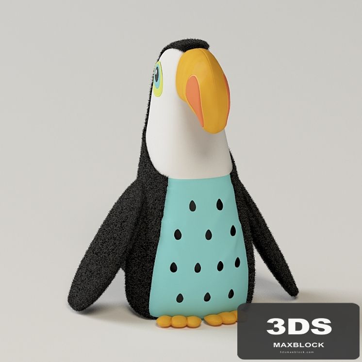Kas Paradise Toucan Cushion