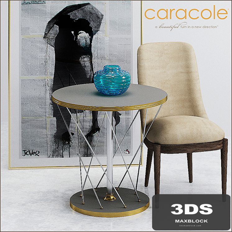 CARACOLE ART MET-ENDTAB-003