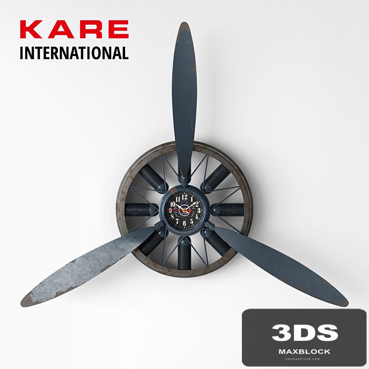 Wall Clock Propeller by KARE
