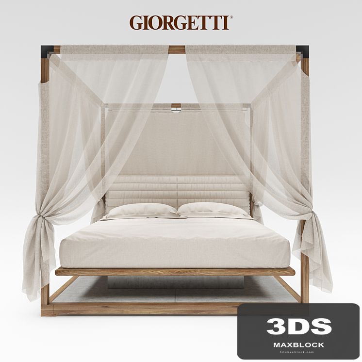 Ira Canopy bed by Giorgetti