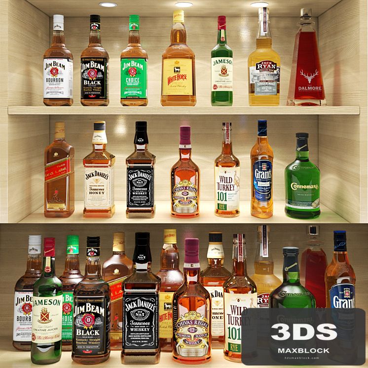 Bar set whiskey