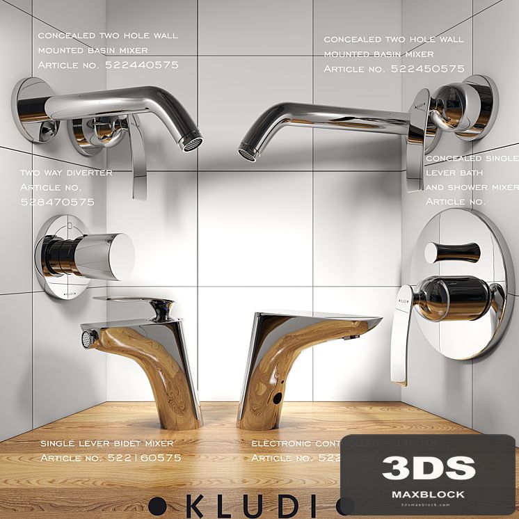 A collection of mixers series KLUDI Balance Part 1
