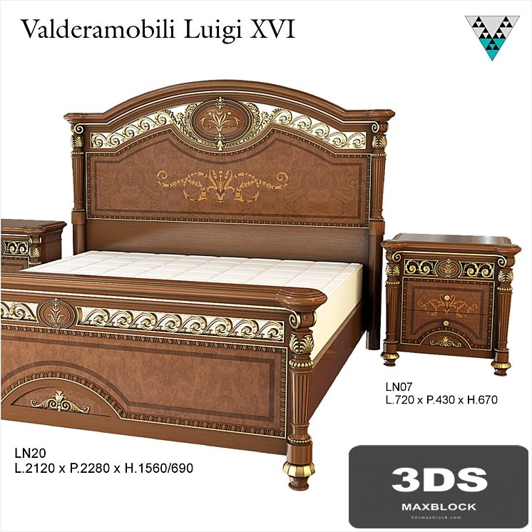 Bed Valderamobili Luigi XVI