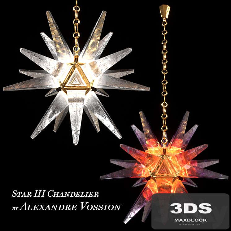 Star III Chandelier by Alexandre Vossion