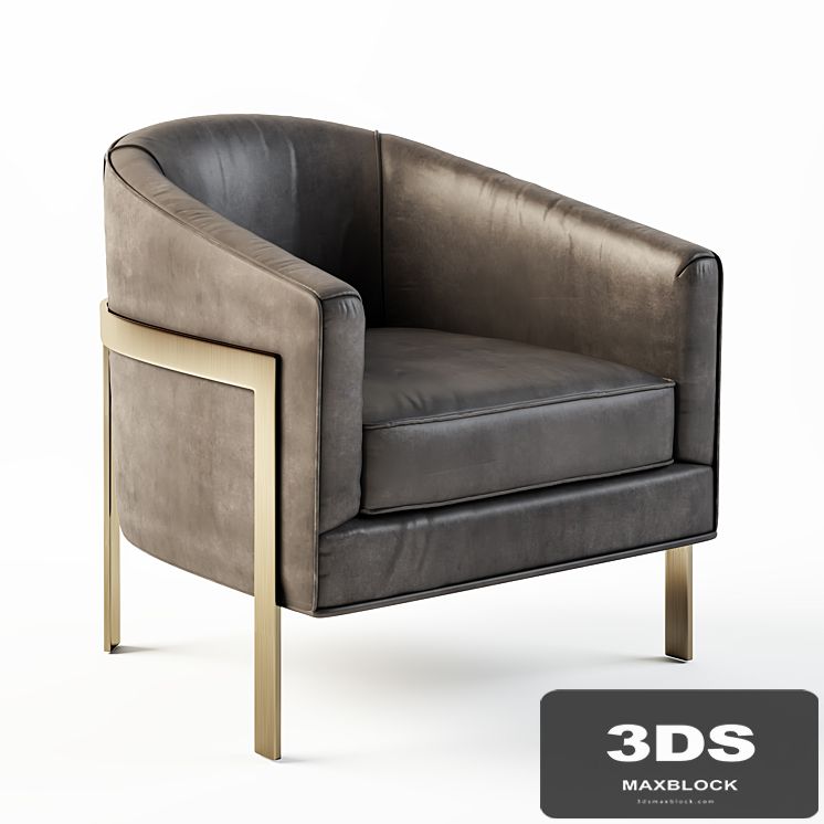 RH REGINALD LEATHER CHAIR