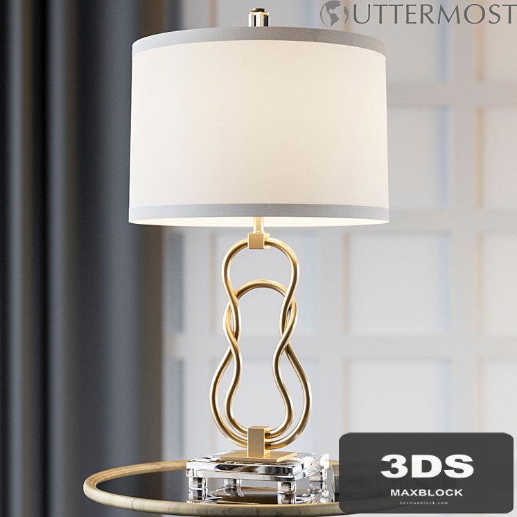 Uttermost Adelais Curved Metal Lamp 26169