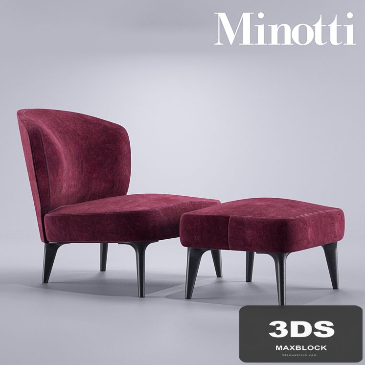 Minotti Aston Armchair without arms