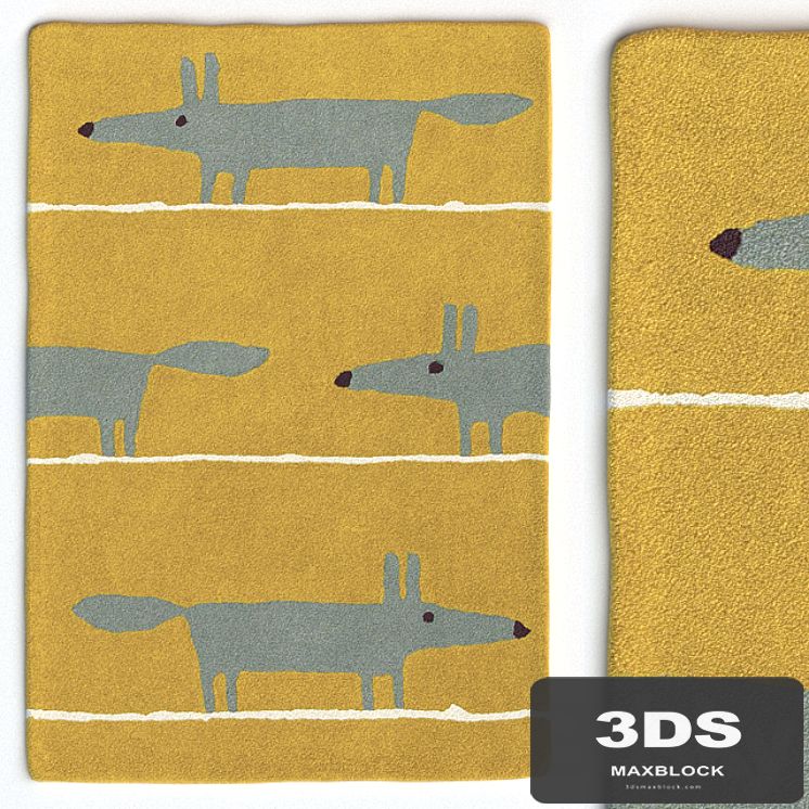 Carpet Scion Mr Fox Mustard Rug