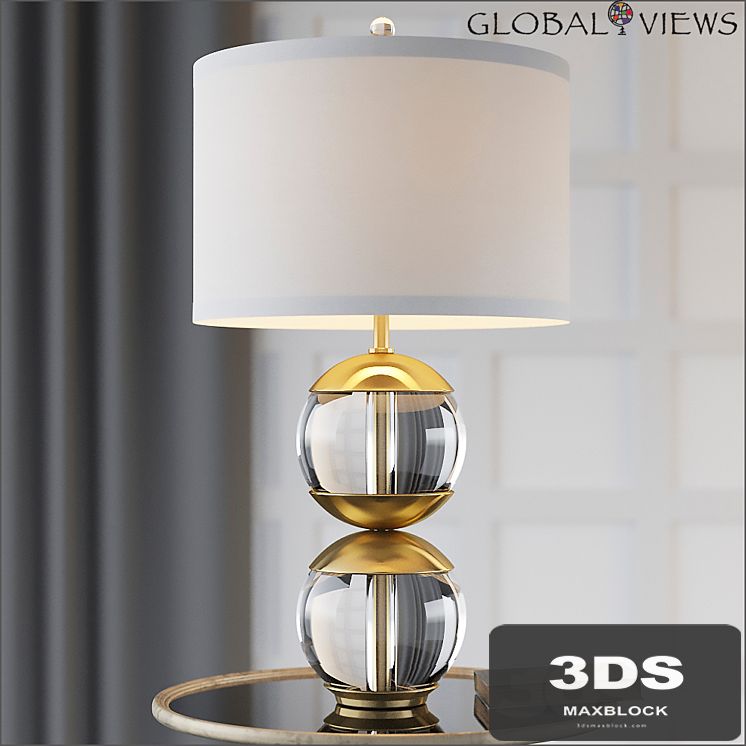 Global Views Capped Table Lamp