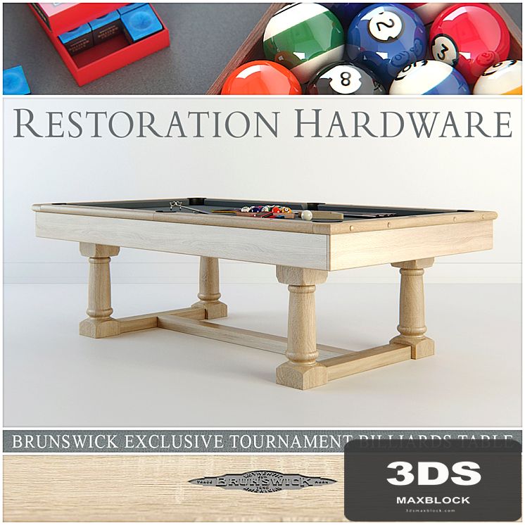 RH Brunswick exclusive tournament billiards table
