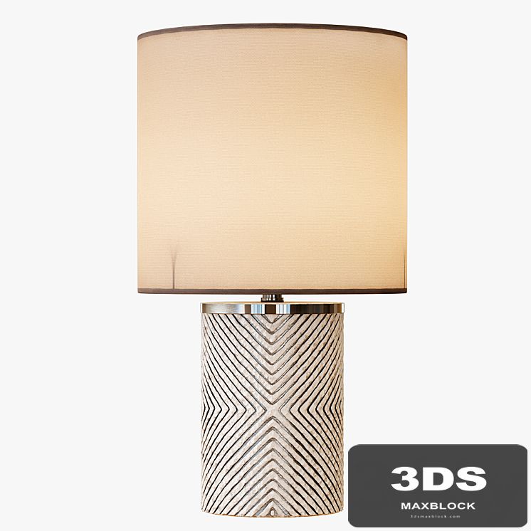 Etched Glass Table Lamp