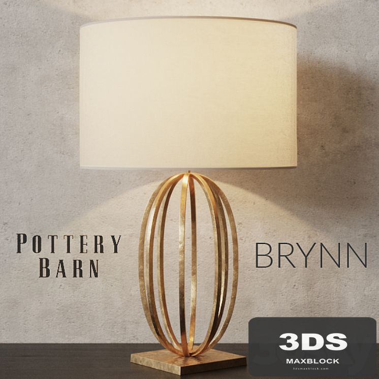 Pottery Barn BRYNN Brass Table Lamp