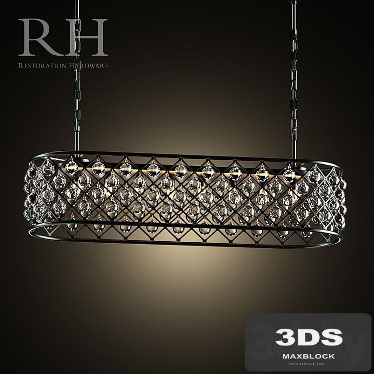 RH SPENCER RECTANGULAR CHANDELIER