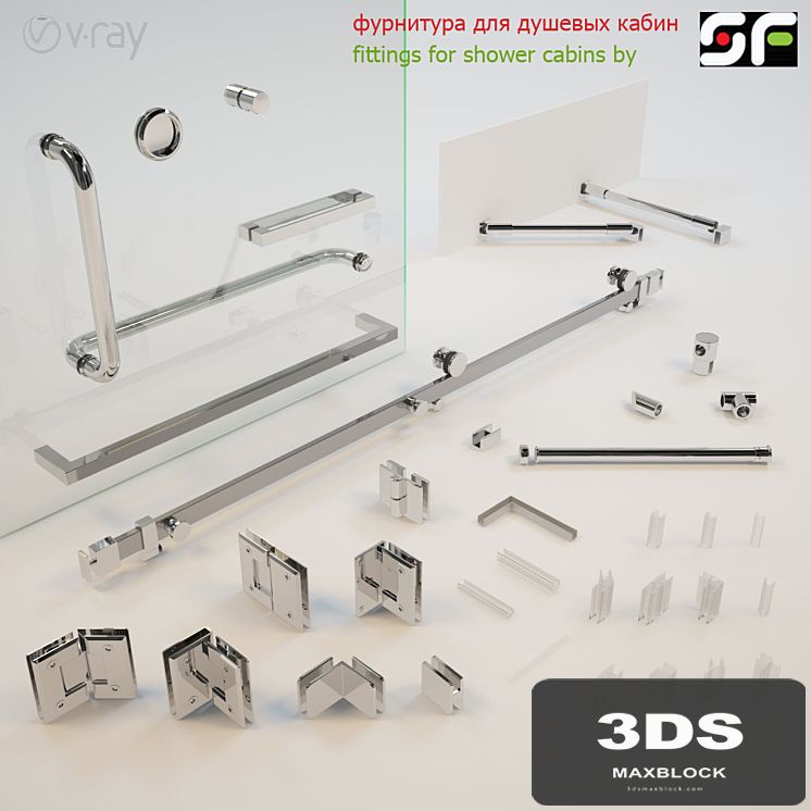 Accessories for glass shower enclosures