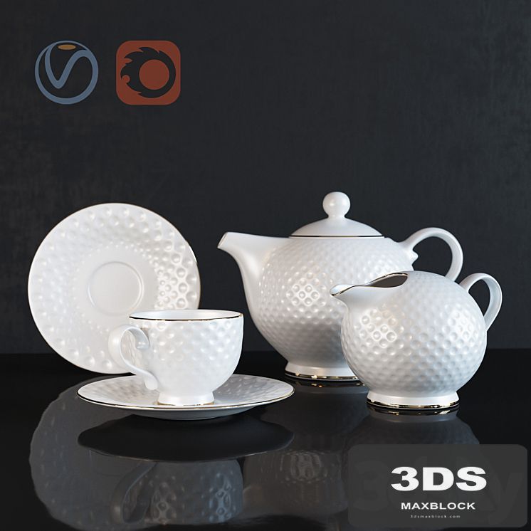 Tea Set "Golf" from the Royal Aurel