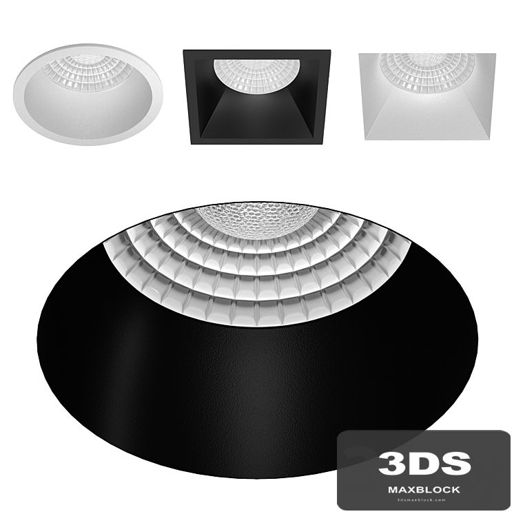 Series of integrated luminaires Foton Hide + Loft + Kub + Trim (Centersvet)