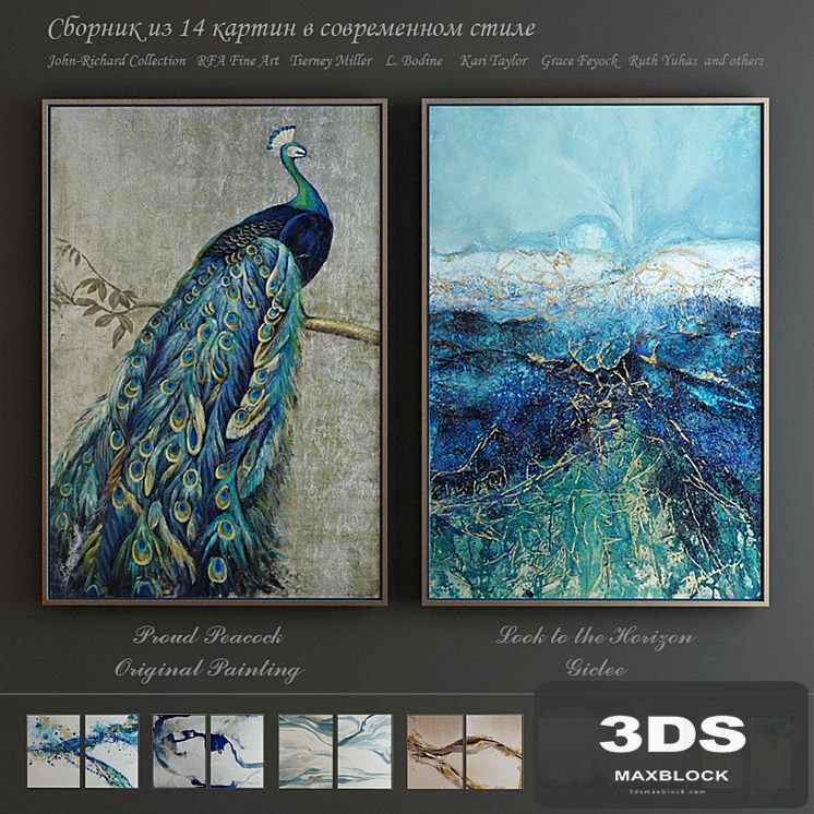 The collection of contemporary paintings (set-1)