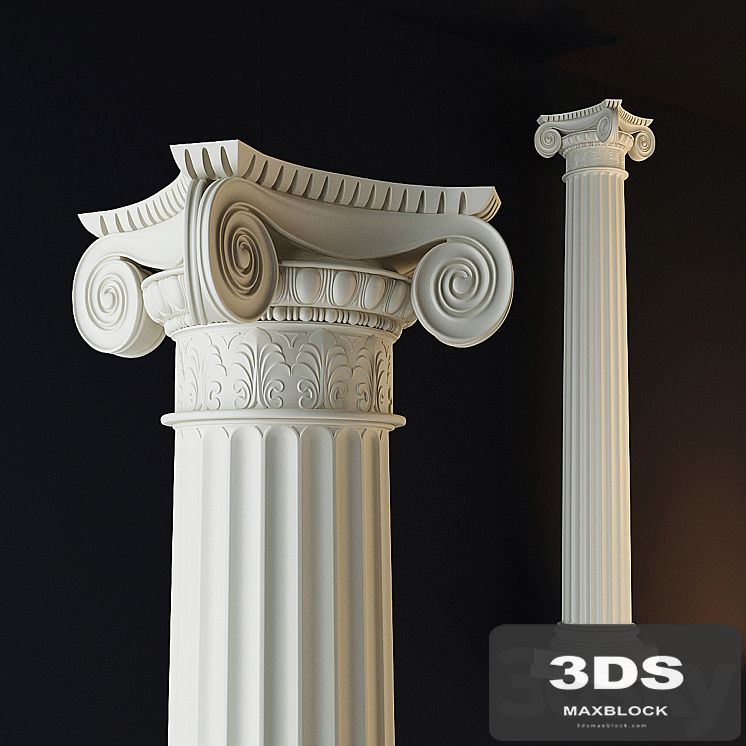 The Ionic column capital
