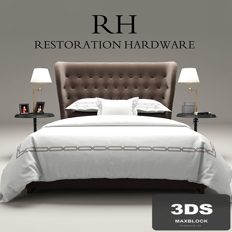 Restoration Hardware Churchill Fabric bed