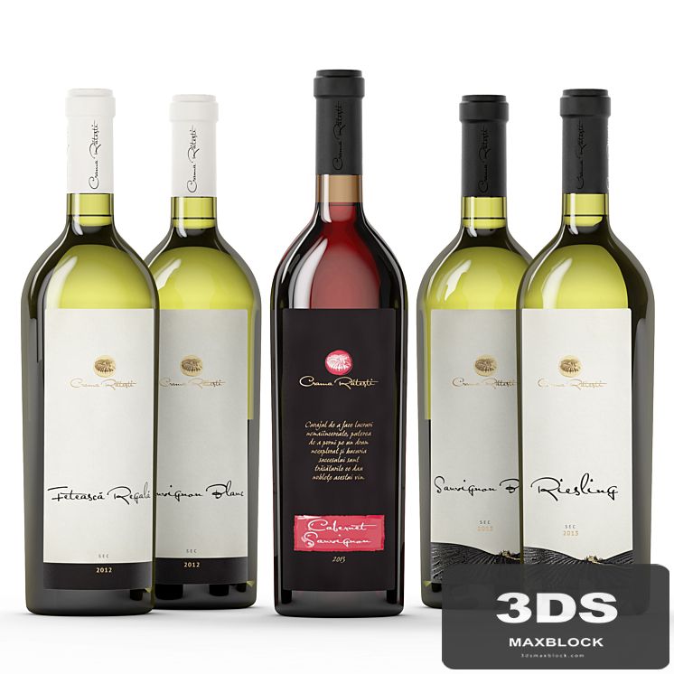 WINE Red and White bottles