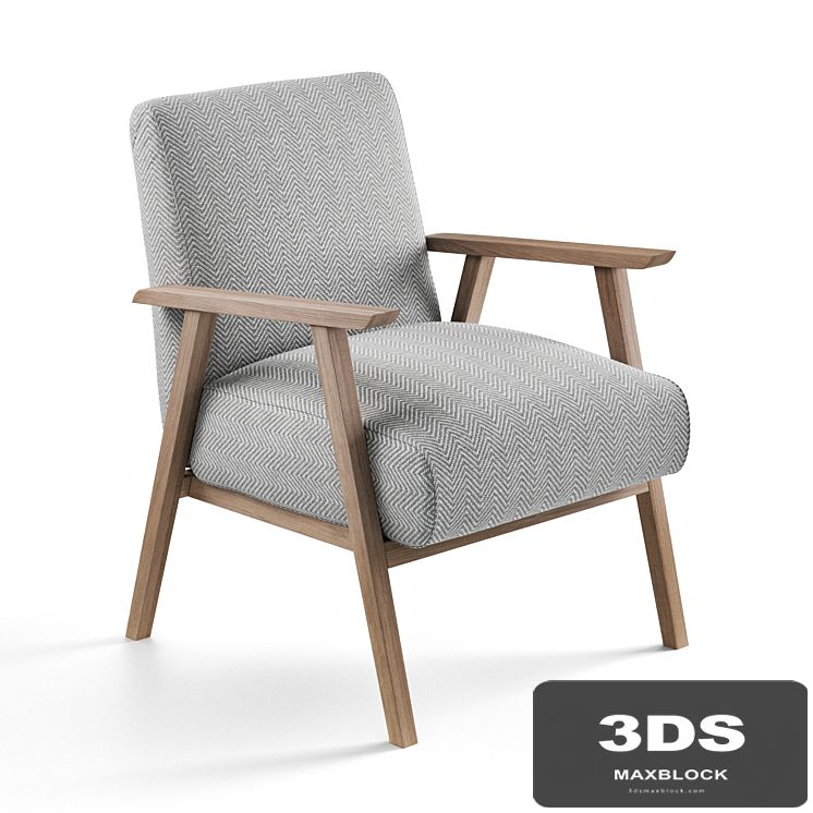 Relaxed Lounge Chair - Natural Linen by COX & COX