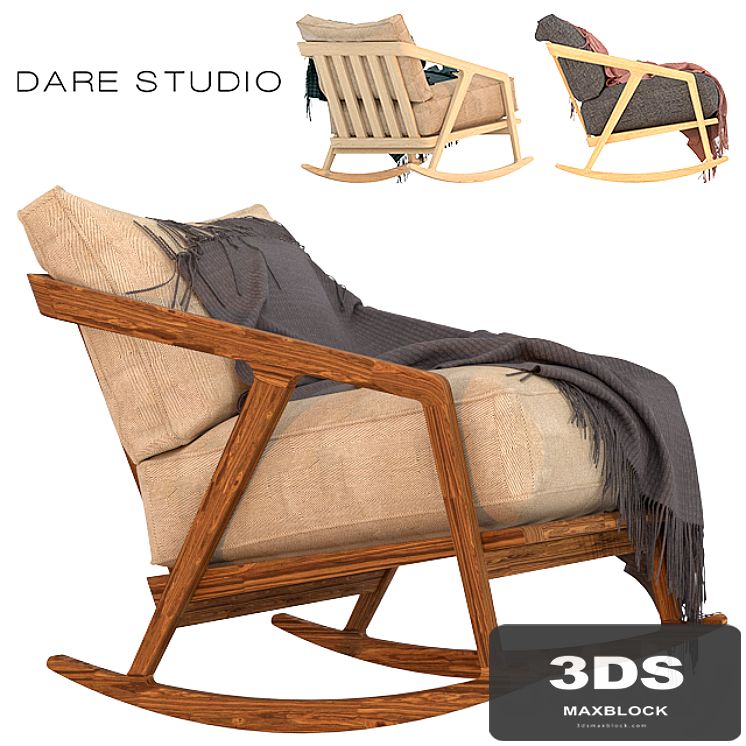 Rocking chair Dare Studio Katakana Rocking chair