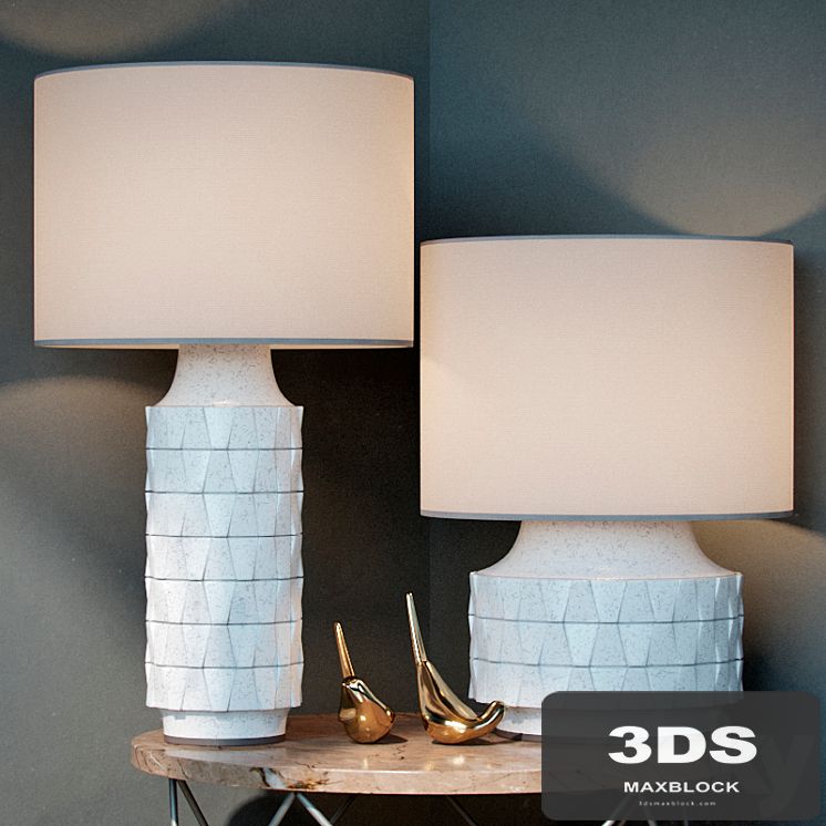 Ceramic Texture Table Lamp - Tall