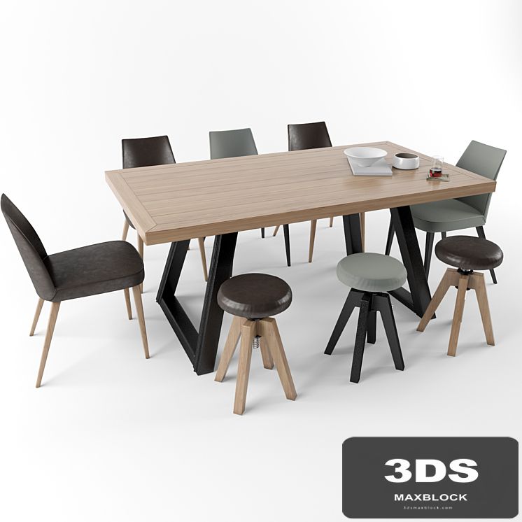 Table, chair, stool