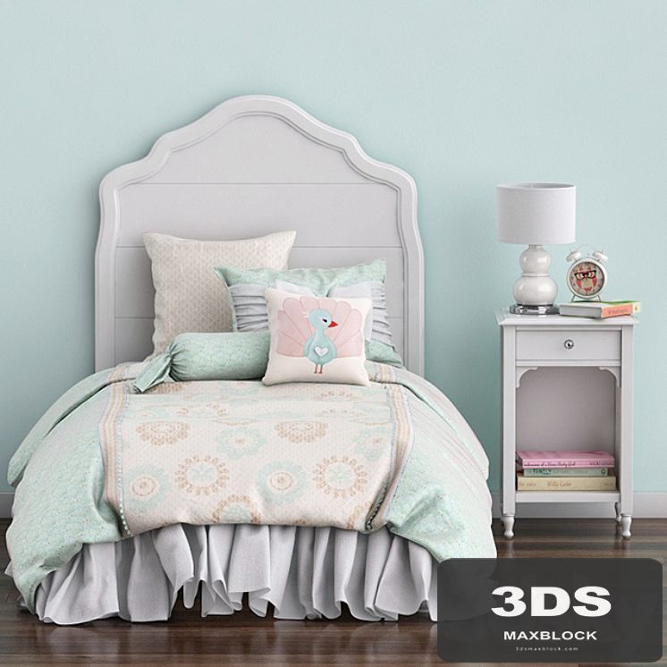 Baby bed and nightstand Juliette, Pottery barn kids