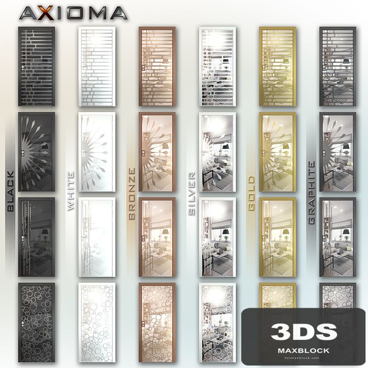 Mirrored doors Axioma (set 1)