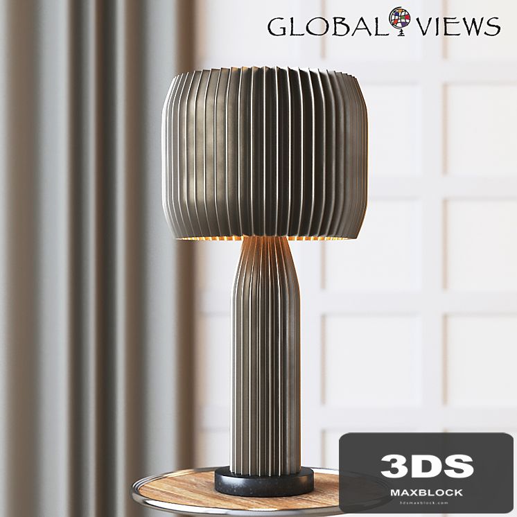 Global Views Crimp Table Lamp