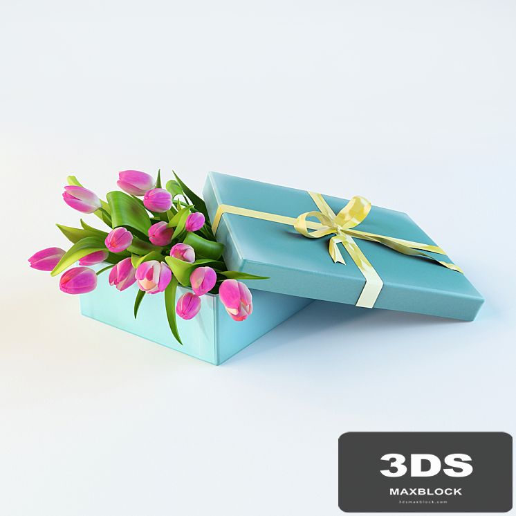 Tulips in a box